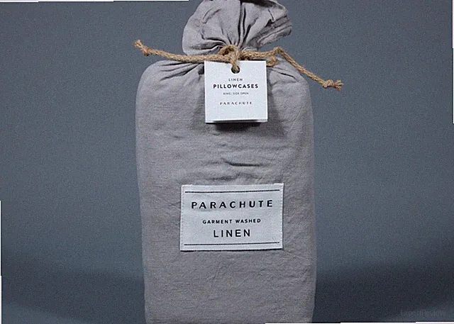 2 PARACHUTE MEDIUM 100% Linen KING Side Open Pillowcases Portugal