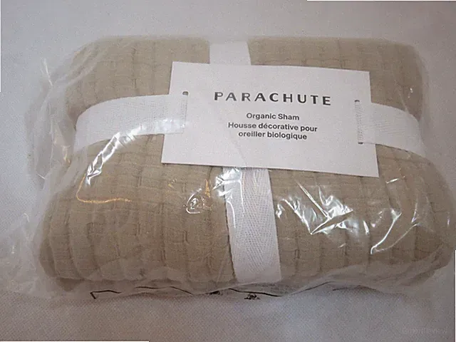 2 Parachute Organic Air Cotton Euro Shams Bisque