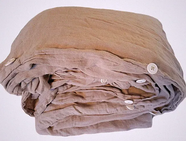 $360 PARACHUTE 100% Flax Linen Duvet Cover KING/CAL KING Beige