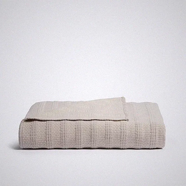 Desert Stripe Bed Blanket Queen/King Natural - Parachute