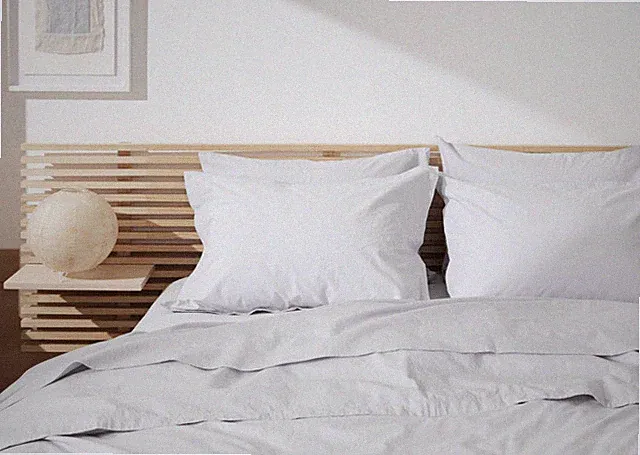 NWOT $220 PARACHUTE 100% Percale Cotton Duvet Cover FULL/QUEEN Light Gray