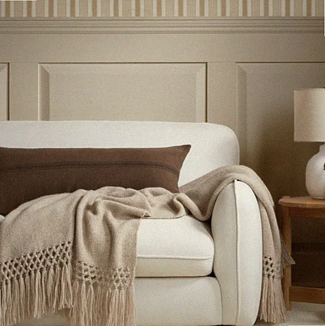 NWOT $279 PARACHUTE Cozy Alpaca Throw Soft Camel 50x70