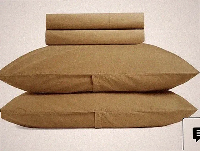 NWOT $309 PARACHUTE Brushed Cotton SHEET SET Ochre KING