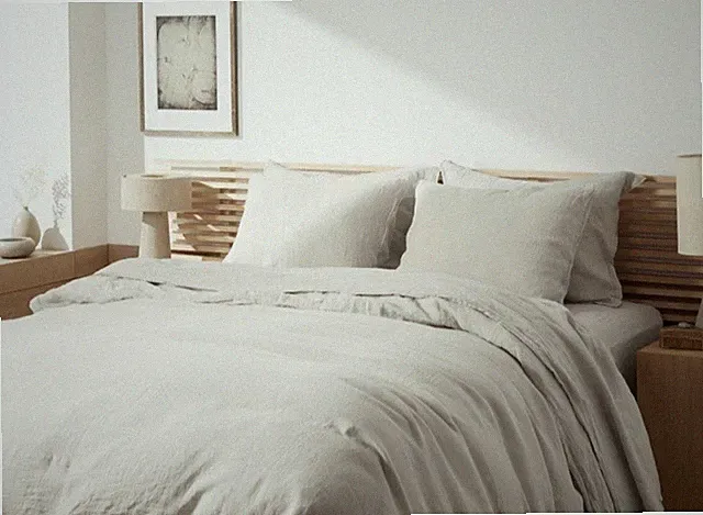 NWT $360 PARACHUTE 100% Flax Linen Duvet Cover KING/CAL KING Bone(Tan)