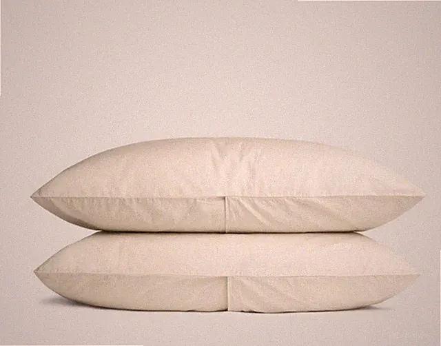 NWT $69 PARACHUTE Percale Cotton Pillow Case Set(2) KING Bone