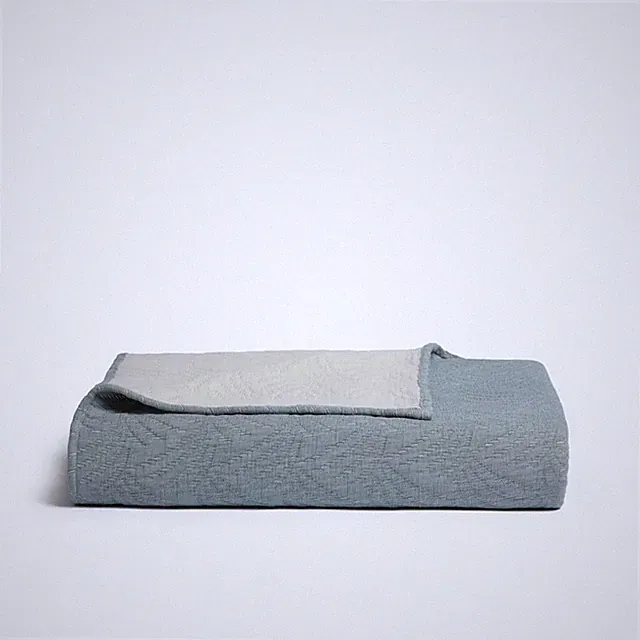 Palm Jacquard Bed Blanket Queen/King Cove - Parachute