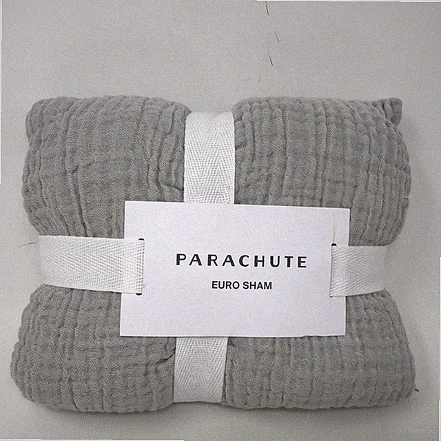 Parachute Gauze Euro Sham Throw, OS - Mist Grey