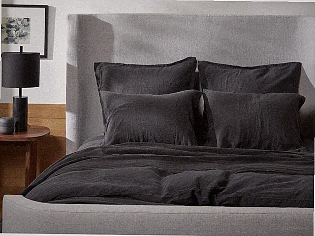 Parachute Linen Duvet Cover Twin XL Blanket Corner Ties & Buttons Open Bag