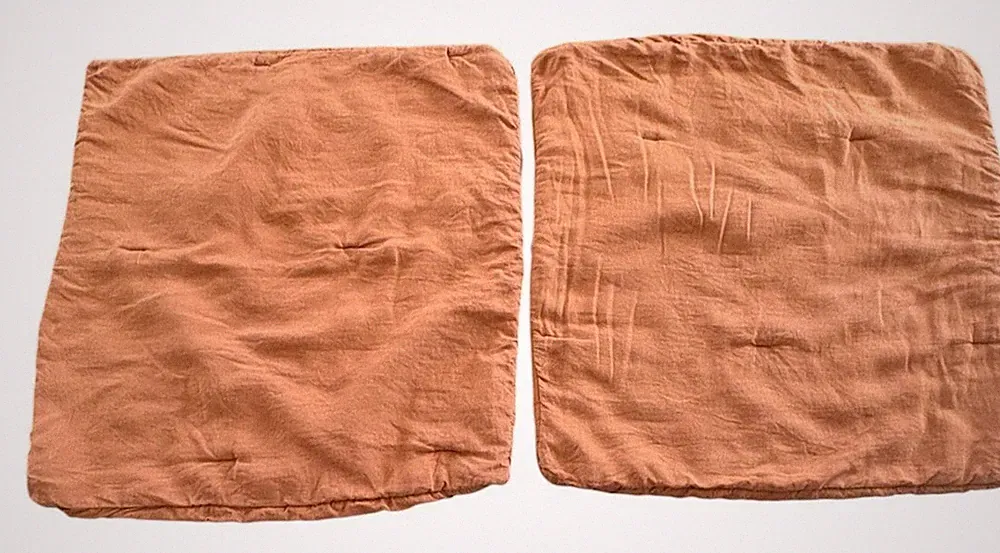Parachute Linen Euro Pillow Shams Set Of Two In Tobacco Color