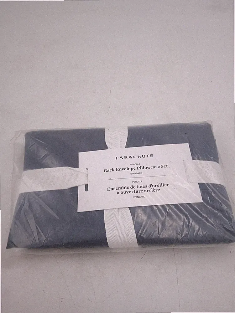 Parachute Pillowcases Standard 20x26 Percale Set Of 2 Dusk Blue Bedding New