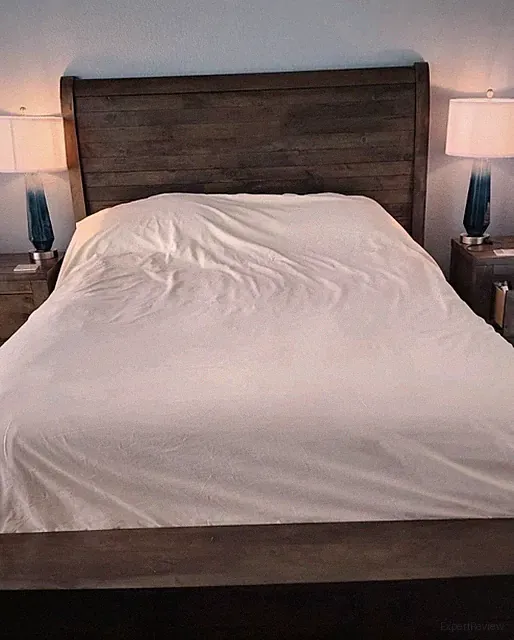 Parachute Reversible White Cream Cotton Full Queen Duvet Cover