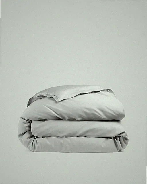 Parachute Sateen Duvet Cover Full/Queen Size in Light Grey Color Retails $240