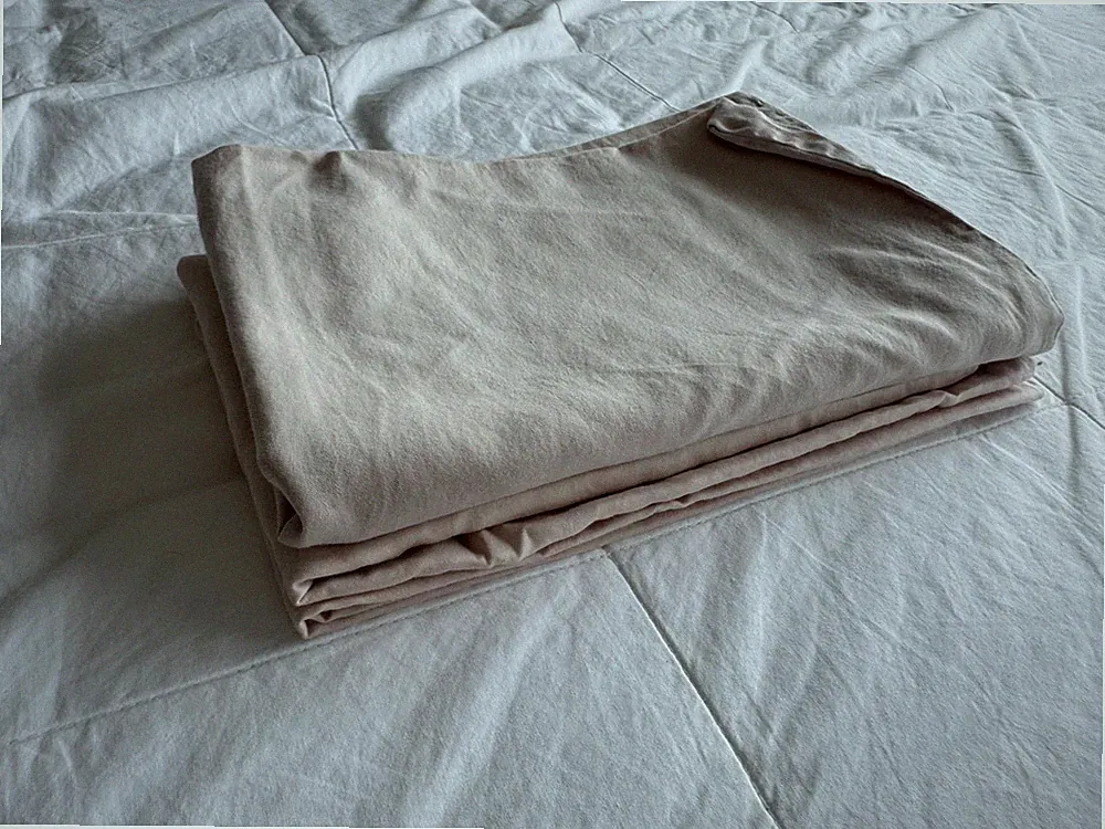 Parachute Sateen Pillowcase Set Standard Back Envelope In Pink Blush Retails $59