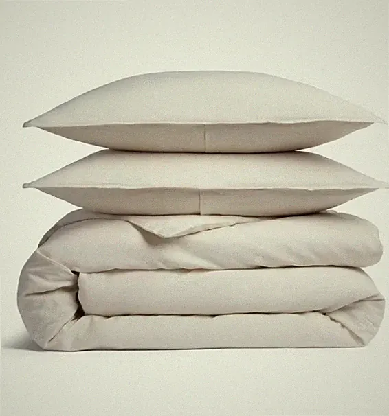 Relaxed Linen Duvet Cover & Sham Set - Parachute - Parchment - Size Full Queen