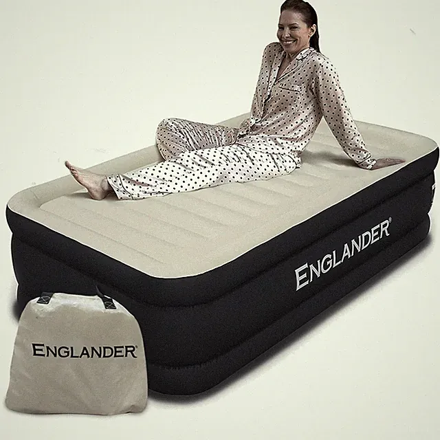 Twin Air Mattress - Double High, 300 LB Capacity Luxury Camping Mattress with...